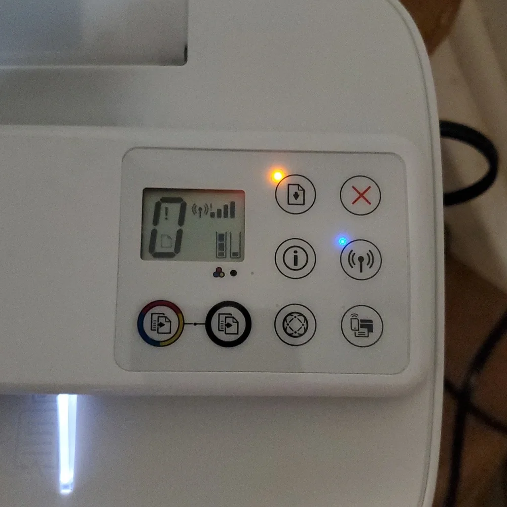 HP DeskJet 3755 Gray and White Printer Scanner